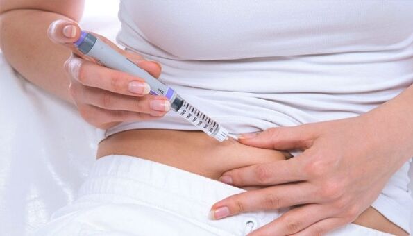 Injeção de Engni em diabetes