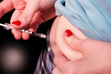 Injeções de insulina como o principal método de tratamento do diabetes tipo 1